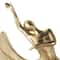 12" Gold Dancer Sculpture with Black Square Base